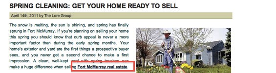 Always link back to your real estate website