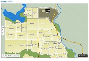Redman's Calgary Search Map